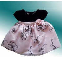 Elegant two-tone dress for little girl 1- 2 years