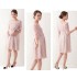 Maternity and nursing bow waist lace ceremony dress 