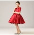 Tailored girl formal dress red