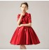 Tailored girl formal dress red