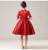 Tailored girl formal dress red