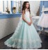 Robe de cérémonie avec traîne détachable pour fille