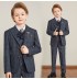Completo cerimonia bambino ragazzo 6 pz blu o grigio