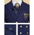 Boy formal suit 6 pcs blue navy or dark grey