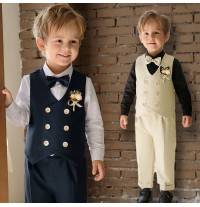 Ensemble de cérémonie pour enfant garçon 5 pièces 4 couleurs