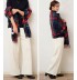 Pantalon coton de grossesse large à longueur réglable