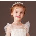 White * silver tiara for girl