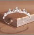 White * silver tiara for girl