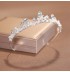 White * silver tiara for girl