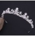 White * silver tiara for girl