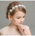 Headband with white flowers