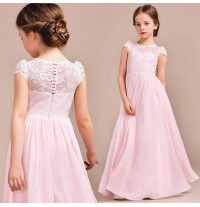 Vestito cerimonia bambina ragazza rosa su misura