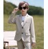 Completo bambino / ragazzo 2 pz 110-160cm Beige Nero Grigio