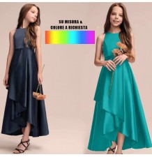 Robe de cérémonie de communion pour fille couleur au choix