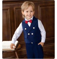 Completo cerimonia bambino ragazzo 5 pezzi 80-150cm