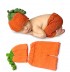 Costume de bébé en tricot modèle citrouille de Halloween