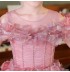 Flower girl formal dress embroidered with flowers customized