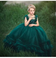 Vestito cerimonia ragazza su misura Verde o altri colori specificati