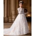 Girl long formal dress white communion 2 kinds length