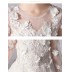 Girl long formal dress white communion 2 kinds length