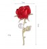 Broche rose rouge