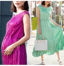 Vestito increspato premaman e allattamento