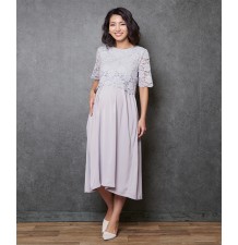 Maternity and nursing lace formal dress