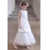 Two way use giirl formal dress white red