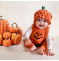 Complete 3-piece Halloween pumpkin costume