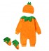 Complete 3-piece Halloween pumpkin costume for baby