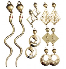 Boucles d'oreille romains/égyptiens