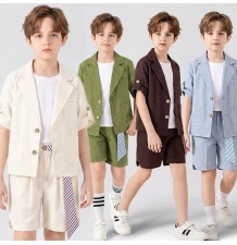 Casual elegant summer outfit for boys, various colors
