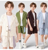 Casual elegant summer outfit for boys, various colors
