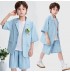 Ensemble d'été pour enfant / adolescent, 2 pièces, couleur bleu clair