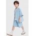 2-Piece sky blue summer outfit for boys