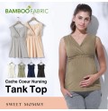 Bamboo fabric maternity nursing tank 
