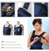 Chambray Maternity Nursing Formal Dress with Petticoat 