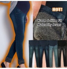 Caldissimi jeans invernali premaman slim fit 