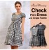 Check Print Maternity Nursing Dress 