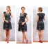 Check Print Maternity Nursing Dress 