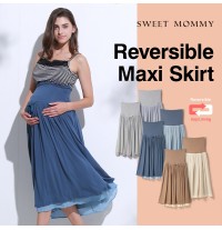 Maternity reversible maxi skirt 