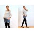 Short de grossesse en jean avec leggings en bambou integrés