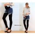 Short de grossesse en jean avec leggings en bambou integrés
