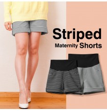 Short de grossesse à rayures 