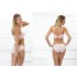 Slip taille basse élastiqué avec dentelle  