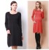 Robe tricoté de grossesse et allaitement Coton Biologique Manches longues