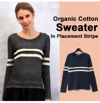 Organic cotton maternity and nursing sweater 