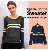 Pull de grossesse et allaitement en coton biologique 