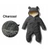 Barboteuse/costume de carnaval petit ours doublée en coton biologique 