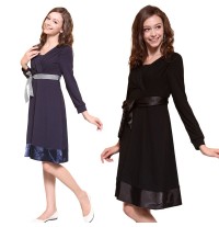 Robe Femme Enceinte Allaitement Comprend Deux Ceintures